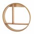 Decoratie Houten Wandrek Rond 37 cm Assorti_