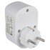 Scanpart Doorvoerstekker met RA en 1x USB-A + 1x USB-C Wit_
