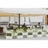 Bama Brick Koppelbare Plantenbakken 75L 59x23x27 cm 5 Stuks Wit_