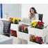 Bama Brick Koppelbare Plantenbakken 75L 59x23x27 cm 5 Stuks Wit_