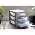 Bama Big Hobby Ladesysteem met 3 Laden 30x30x40 cm Zilver/Wit_