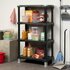 Bama Futuro Opbergsysteem 4 Planken 80x40x137 cm Zwart_