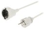König EC103F1WH Stroom Verlengkabel 3 M H05vv-f 3g1.5 Ip20 Wit_