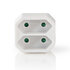 Nedis PSSPL200C1WT Stopcontactsplitter 2-weg Eurostopcontact Wit_