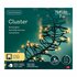 Lumineo LED Cluster 768 LEDs 700 cm Zwart Soft Gold Licht_