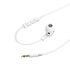 Hama Oordopjes Joy In-ear Microfoon Platte Kabel Wit_