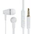 Hama Oordopjes Joy In-ear Microfoon Platte Kabel Wit_