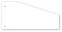 Kangaro 07070-09-TR Scheidingsstrook 2-gaats Trapezium 180gr RC Wit_
