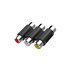 Hama Video-Adapter 3 Cinch-Koppelingen - 3 Cinch-Koppelingen_