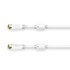 Hama SAT Aansluitkabel F Connector - F Connector Verguld 500 cm Wit_