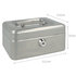 Westcott AC-E51000-ZI Geldkist 152x120x79mm Zilver, Kunststof Inzet Met 6 Vakken_