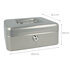 Westcott AC-E51001-ZI Geldkist 200x161x90mm Zilver, Kunststof Inzet Met 3 Vakken_