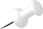 Alco AL-662-10 Pushpins Doosje A 40 Stuks Wit_