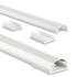 Hama Aluminium Kabelgoot Halfrond 110x3.3x1.8 cm Wit_