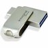 Integral 360-C Dual Flash Drive USB-C & USB 3.0 256 GB Metaal/Zilver_