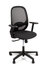 Linea Fabbrica Grace 01 Zwart/Zwart Bureaustoel met 1D Armleuning_