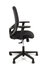 Linea Fabbrica Grace 01 Zwart/Zwart Bureaustoel met 1D Armleuning_