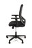 Linea Fabbrica Grace 01 Zwart/Zwart Bureaustoel met 1D Armleuning_