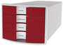 HAN HA-1012-17 Ladenkast Impuls Met 4 Gesloten Laden Rood_
