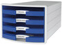 HAN HA-1013-14 Ladenkast Impuls Met 4 Open Laden Blauw_