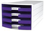 HAN HA-1013-57 Ladenkast Impuls Met 4 Open Laden Paars_