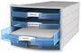 HAN HA-1013-64 Ladenkast Impuls Met 4 Open Laden Blauw Transparant_