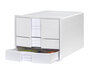 HAN HA-1017-12 Ladenkast Impuls Wit 3 Gesloten Laden, Met Inzet_
