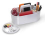 HAN HA-1200-12 Toolbox Loft Mobiele Organiser Sneeuw Wit 4 Vakken Met Uitneembaar Plateau Sneeuw Wit_