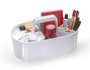 HAN HA-1200-12 Toolbox Loft Mobiele Organiser Sneeuw Wit 4 Vakken Met Uitneembaar Plateau Sneeuw Wit_