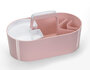 HAN HA-1200-86 Toolbox Loft Mobiele Organiser Flamingo Roze 4 Vakken Met Uitneembaar Plateau Sneeuw Wit_