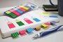 Info Notes IN-5672-93 Info Page Marker 18x55mm, 6 X 25 Stuks, 6 Kleuren, Op Kaart._