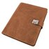 Alassio JU-31516 Documentenmap A4. 4 Ringsmechaniek Leer Cognac 36x28x4,5cm Met Slot_
