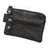 Alassio JU-42247 Sleuteletui 7,5x10x1cm Leer Zwart_