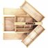 Kangaro K-830051 Gereedschapskist 3 Lagen 4 Laden + Leren Handvat 23.5x13x34 cm Beukenhout/Naturel_