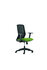 Geen Merk LF-2011603 Bureaustoel Linea Tekna 01 Zwart/groen Met 2D Armleuning_