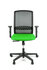 Geen Merk LF-2011603 Bureaustoel Linea Tekna 01 Zwart/groen Met 2D Armleuning_