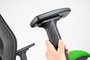 Geen Merk LF-2011603 Bureaustoel Linea Tekna 01 Zwart/groen Met 2D Armleuning_