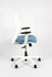 Geen Merk LF-2021525 Bureaustoel Linea Tekna White 01 L.blauw/wit Met 3D Armleuning_