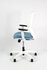 Geen Merk LF-2021525 Bureaustoel Linea Tekna White 01 L.blauw/wit Met 3D Armleuning_