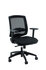 Linea Fabbrica New Malice 01 Zwart/Zwart Bureaustoel met 1D Armleuning_