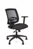 Linea Fabbrica New Malice 01 Zwart/Zwart Bureaustoel met 1D Armleuning_