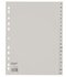Ahrend Ofc-tab1 Tabbladen A4 A - Z Grijs / Set 20 Stuks_
