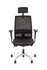 Linea Fabbrica Omnia 01/PT Zwart/Zwart Bureaustoel met 3D Armleuning + Hoofdsteun + Aluminium Voet_