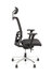 Linea Fabbrica Omnia 01/PT Zwart/Zwart Bureaustoel met 3D Armleuning + Hoofdsteun + Aluminium Voet_