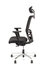 Linea Fabbrica Omnia 01/PT Zwart/Zwart Bureaustoel met 3D Armleuning + Hoofdsteun + Aluminium Voet_