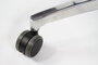 Linea Fabbrica Omnia 01/PT Zwart/Zwart Bureaustoel met 3D Armleuning + Hoofdsteun + Aluminium Voet_
