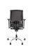 Linea Fabbrica Omnia 01 Zwart/Grijs Bureaustoel met 3D Armleuning + Aluminium Voet_