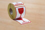 Raadhuis RD-351166 Etiket 74x105mm 500 Stuks Glas/breekbaar_