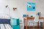 Sigel SI-B1103 Glasmagneetbord Be!Board 450x450mm Blauw_