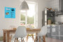 Sigel SI-B1103 Glasmagneetbord Be!Board 450x450mm Blauw_